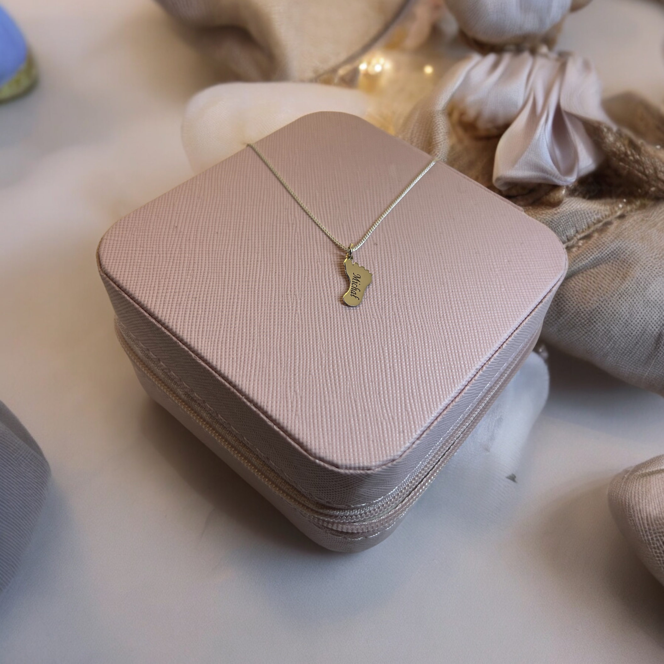 Naszyjnik stópka srebro 925