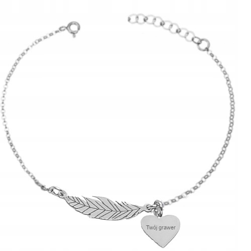 Pióro z sercem i grawerem własnym