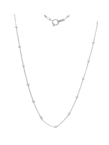 naszyjnik z kulkami ankier srebro 925