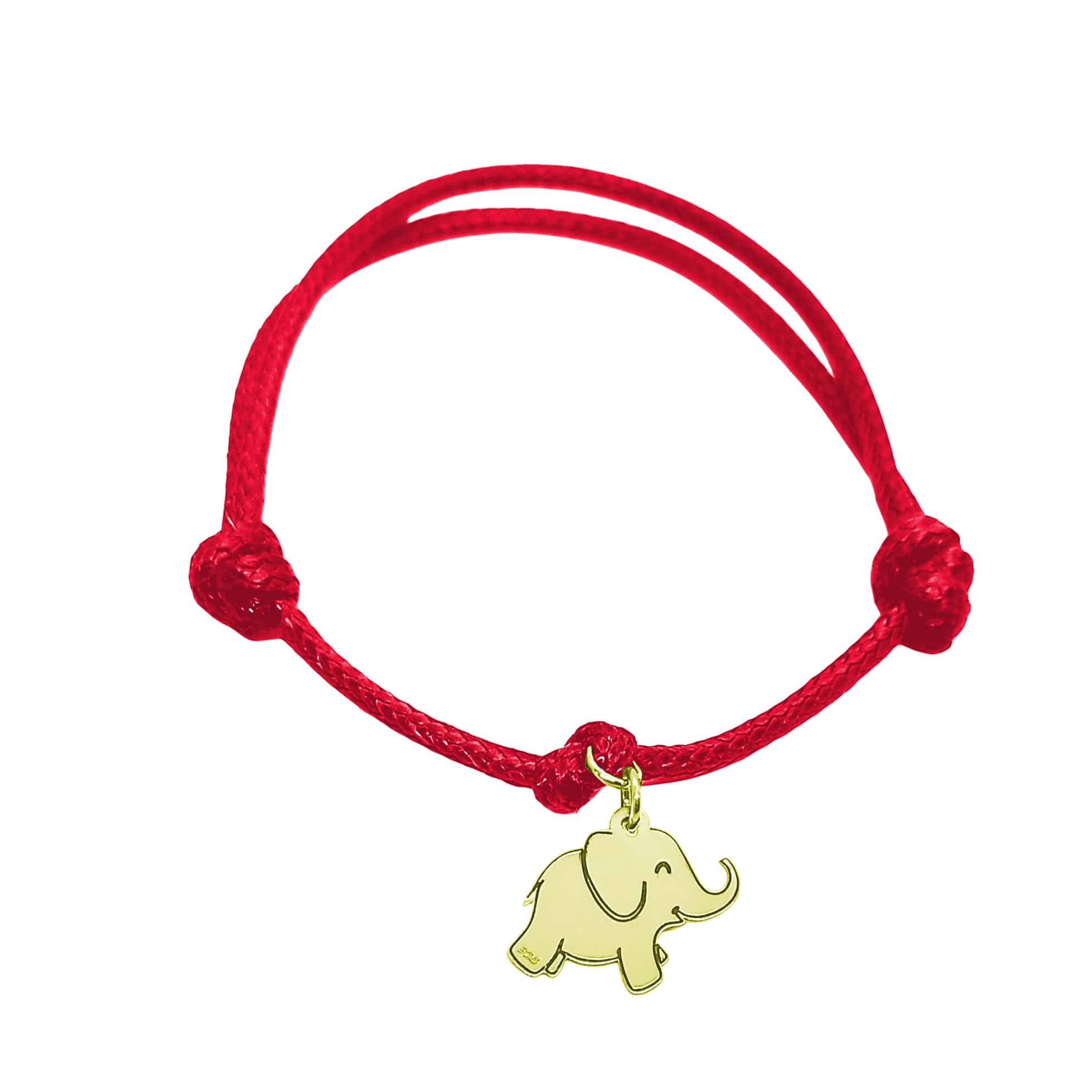 Bransoletka sznurkowa słonik